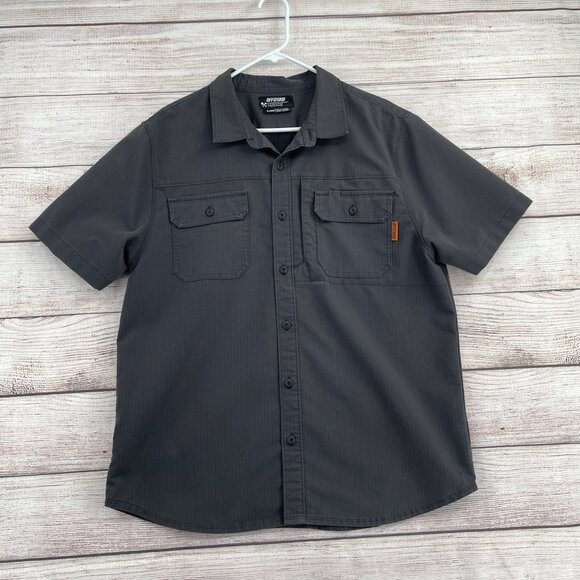 Off the Grid Ripstop Button Down Shirt Men's Size XL Gray Vented - Picture 1 of 9